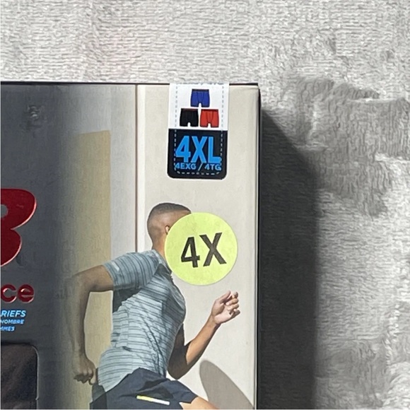 New Balance Boxer Briefs Mens 4XL Red Black Performance Stretch Lightweight - Picture 3 of 7